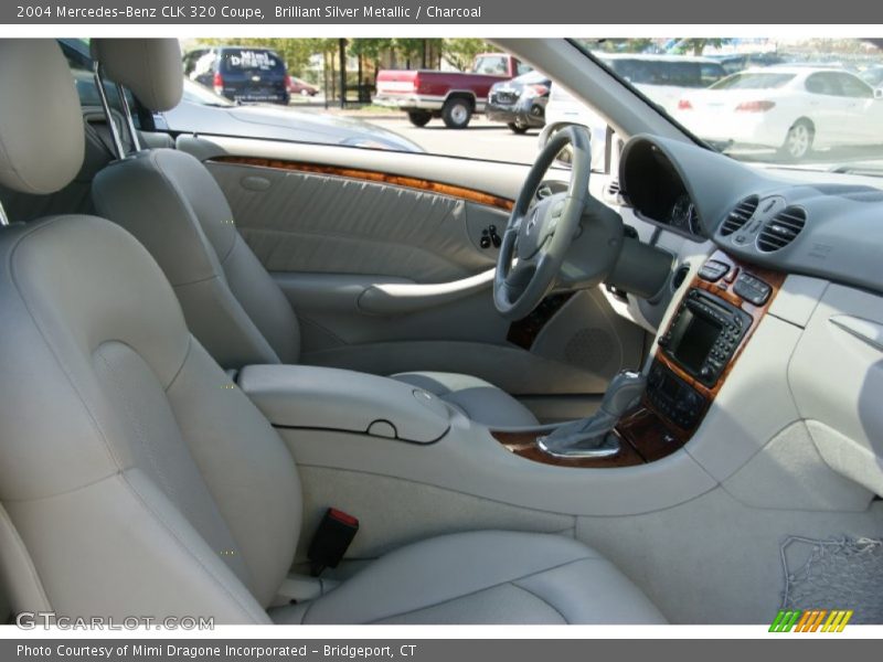 Brilliant Silver Metallic / Charcoal 2004 Mercedes-Benz CLK 320 Coupe