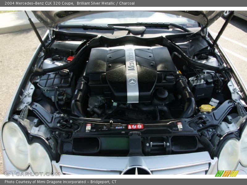 Brilliant Silver Metallic / Charcoal 2004 Mercedes-Benz CLK 320 Coupe