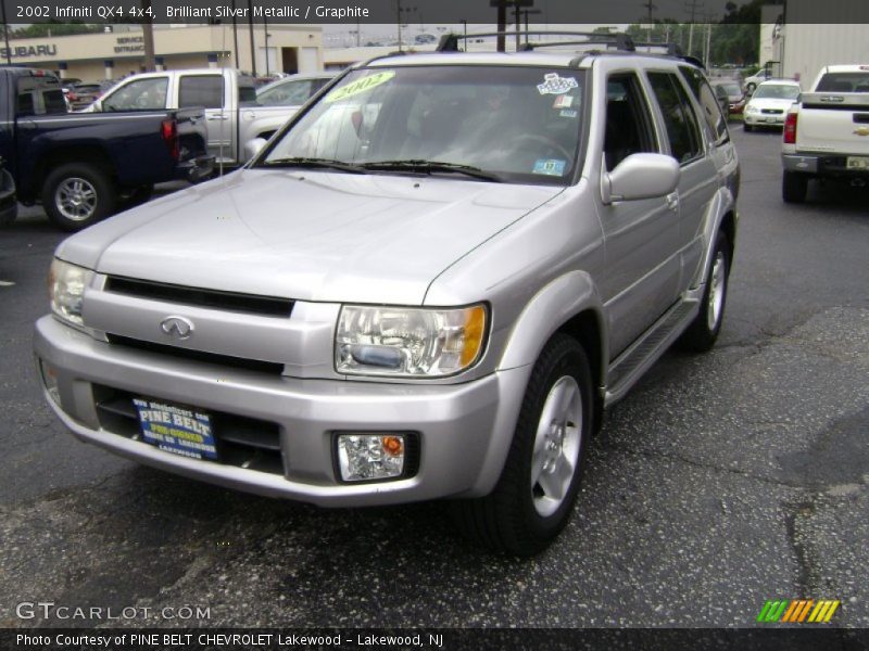 Brilliant Silver Metallic / Graphite 2002 Infiniti QX4 4x4