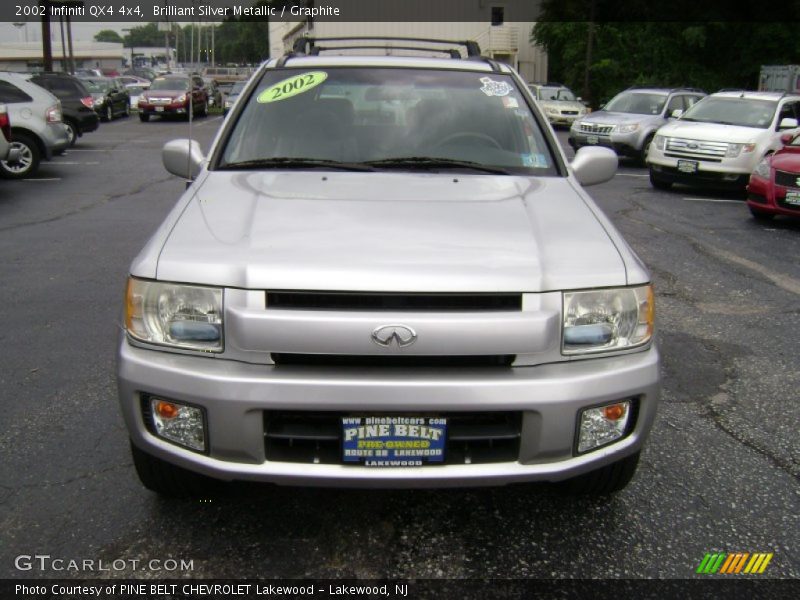 Brilliant Silver Metallic / Graphite 2002 Infiniti QX4 4x4