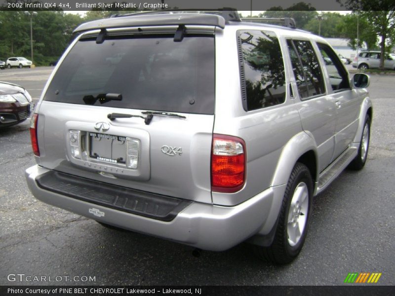 Brilliant Silver Metallic / Graphite 2002 Infiniti QX4 4x4
