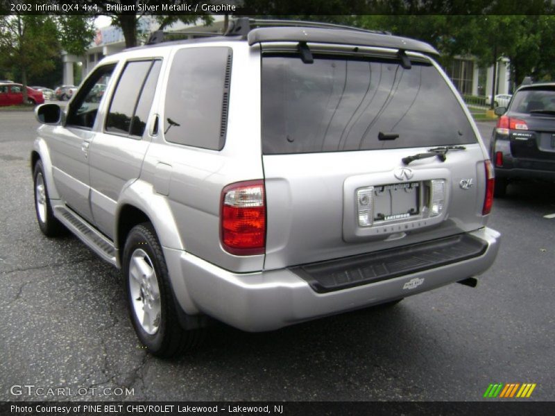Brilliant Silver Metallic / Graphite 2002 Infiniti QX4 4x4