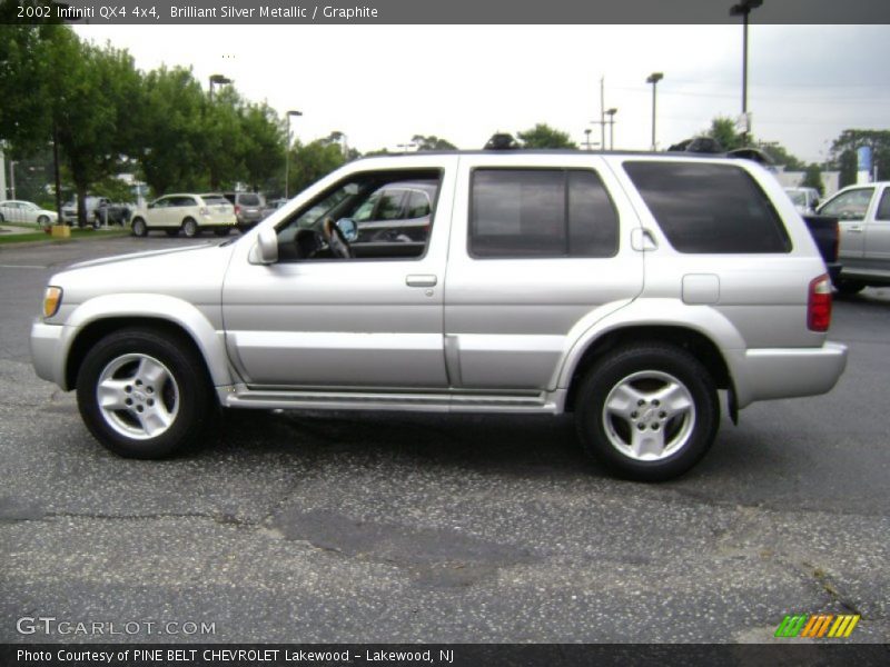 Brilliant Silver Metallic / Graphite 2002 Infiniti QX4 4x4