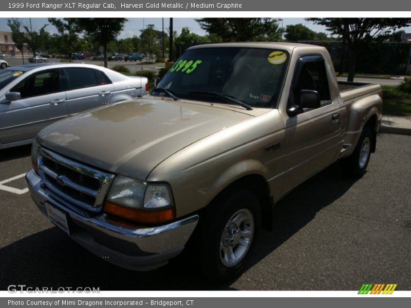 Harvest Gold Metallic / Medium Graphite 1999 Ford Ranger XLT Regular Cab
