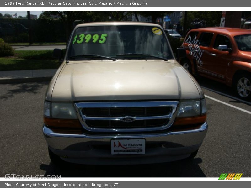 Harvest Gold Metallic / Medium Graphite 1999 Ford Ranger XLT Regular Cab