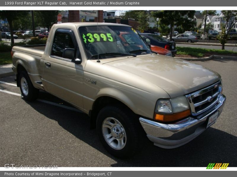 Harvest Gold Metallic / Medium Graphite 1999 Ford Ranger XLT Regular Cab