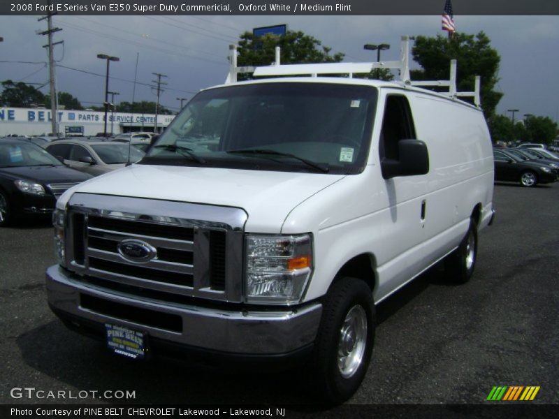 Oxford White / Medium Flint 2008 Ford E Series Van E350 Super Duty Commericial