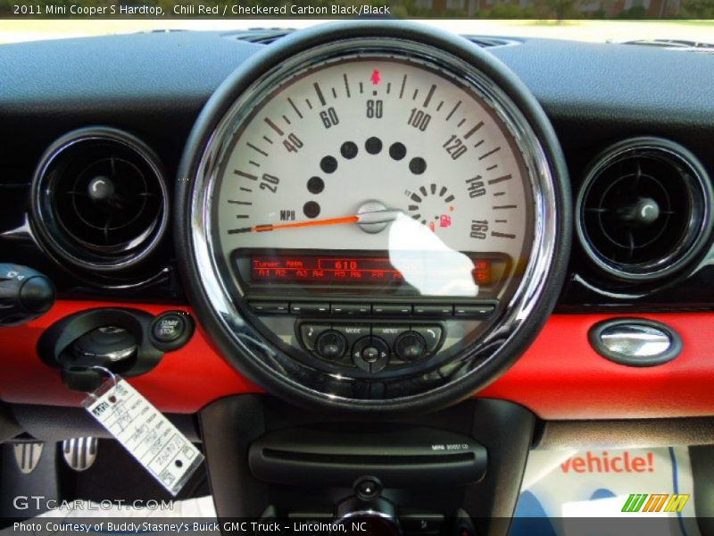 Chili Red / Checkered Carbon Black/Black 2011 Mini Cooper S Hardtop