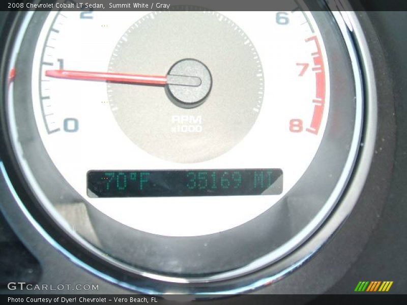 Summit White / Gray 2008 Chevrolet Cobalt LT Sedan