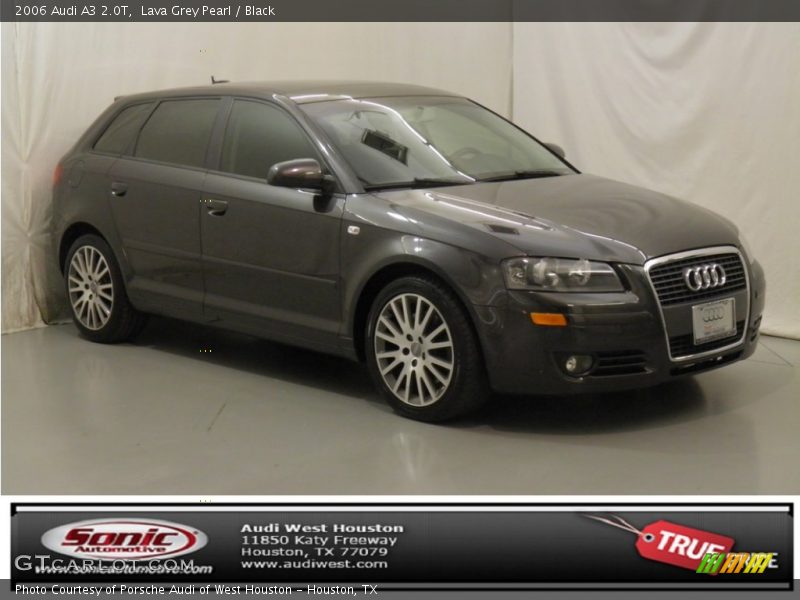 Lava Grey Pearl / Black 2006 Audi A3 2.0T