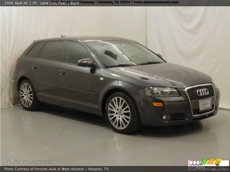 Lava Grey Pearl / Black 2006 Audi A3 2.0T