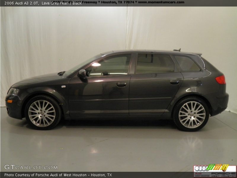 Lava Grey Pearl / Black 2006 Audi A3 2.0T