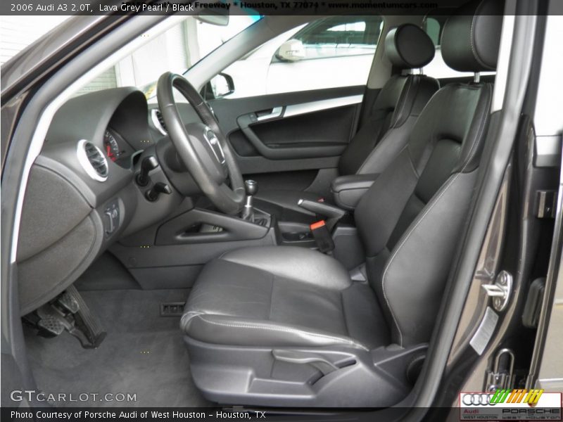 Lava Grey Pearl / Black 2006 Audi A3 2.0T