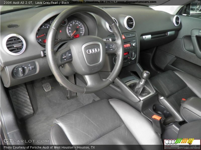 Lava Grey Pearl / Black 2006 Audi A3 2.0T