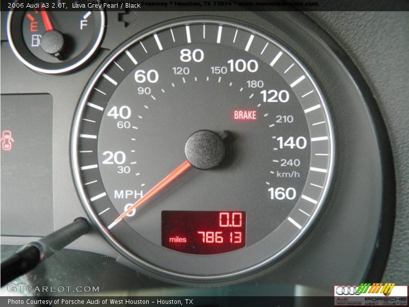 Lava Grey Pearl / Black 2006 Audi A3 2.0T