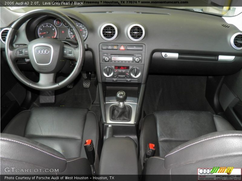 Lava Grey Pearl / Black 2006 Audi A3 2.0T