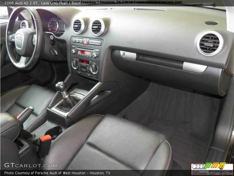 Lava Grey Pearl / Black 2006 Audi A3 2.0T