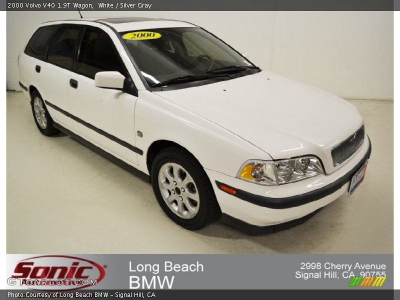 White / Silver Gray 2000 Volvo V40 1.9T Wagon