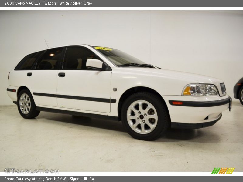 White / Silver Gray 2000 Volvo V40 1.9T Wagon