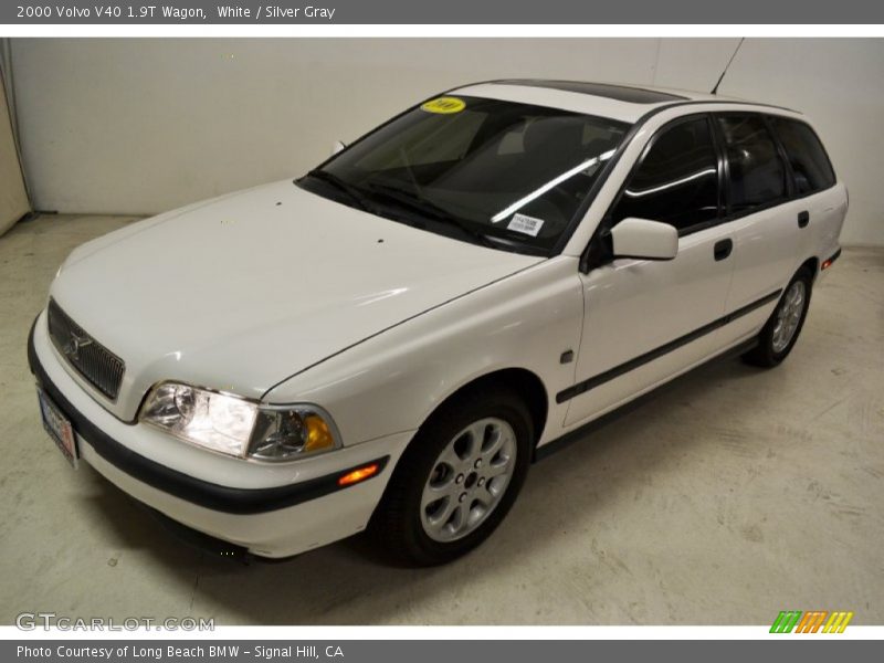 White / Silver Gray 2000 Volvo V40 1.9T Wagon