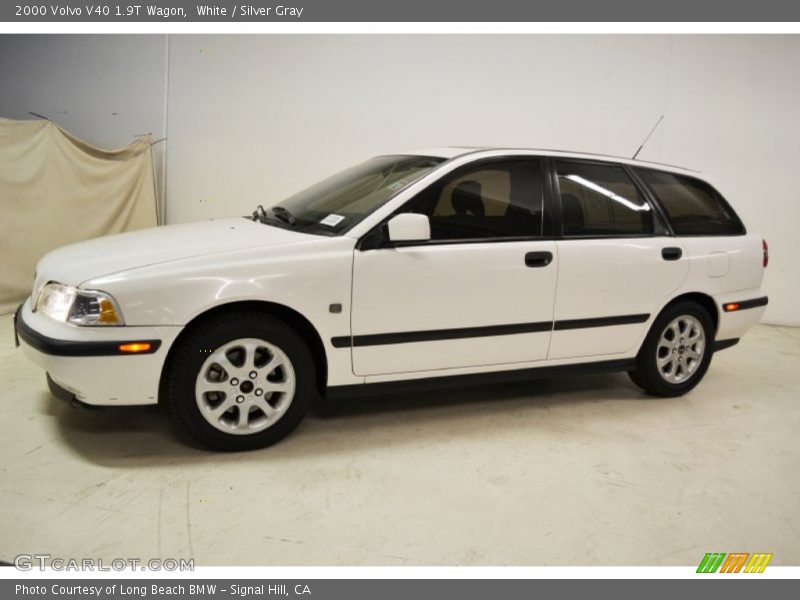 White / Silver Gray 2000 Volvo V40 1.9T Wagon