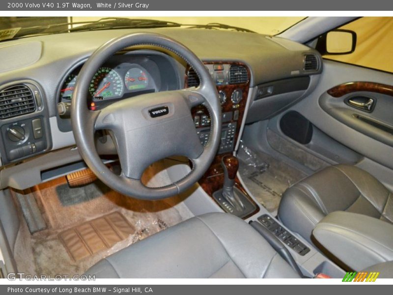 White / Silver Gray 2000 Volvo V40 1.9T Wagon