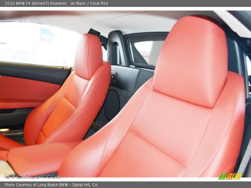 Jet Black / Coral Red 2010 BMW Z4 sDrive35i Roadster