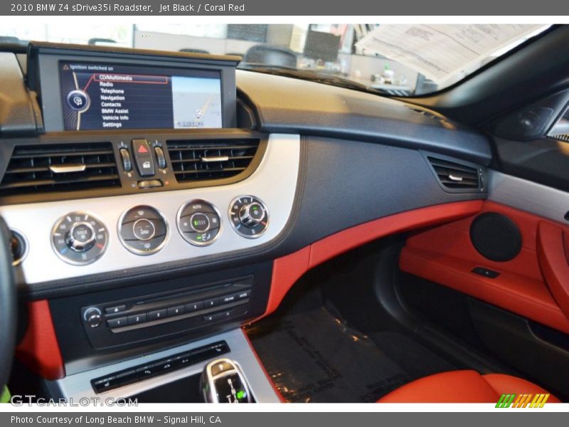 Jet Black / Coral Red 2010 BMW Z4 sDrive35i Roadster