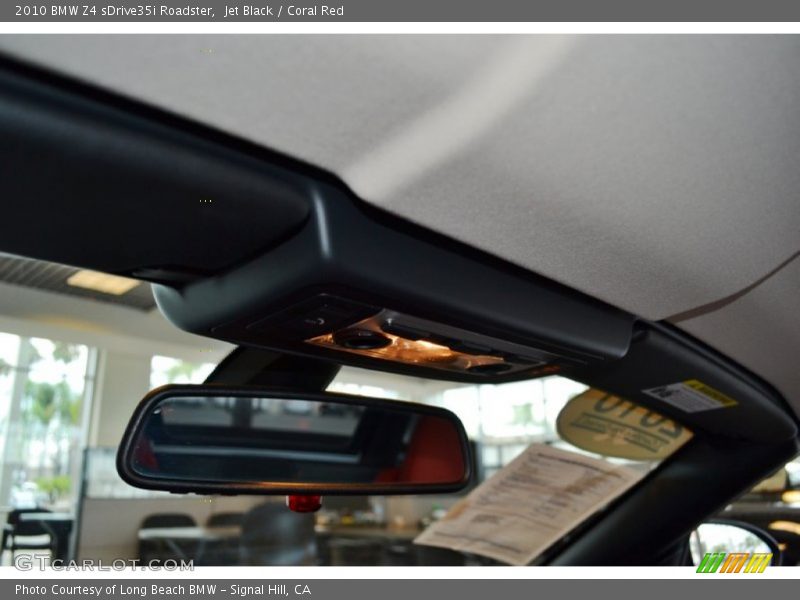 Jet Black / Coral Red 2010 BMW Z4 sDrive35i Roadster