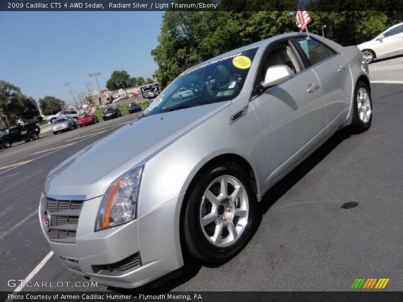 Radiant Silver / Light Titanium/Ebony 2009 Cadillac CTS 4 AWD Sedan