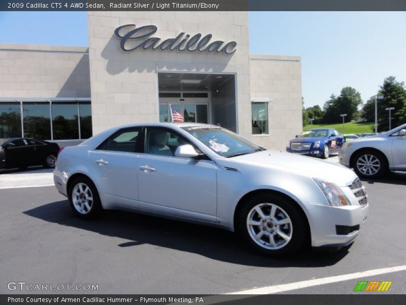 Radiant Silver / Light Titanium/Ebony 2009 Cadillac CTS 4 AWD Sedan