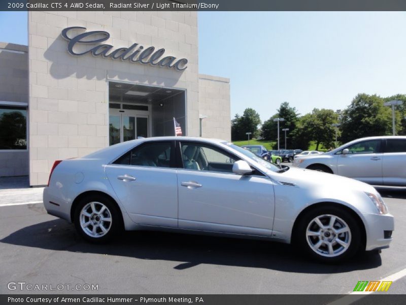 Radiant Silver / Light Titanium/Ebony 2009 Cadillac CTS 4 AWD Sedan