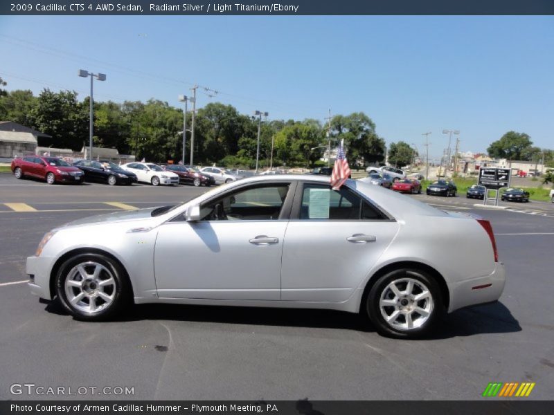 Radiant Silver / Light Titanium/Ebony 2009 Cadillac CTS 4 AWD Sedan