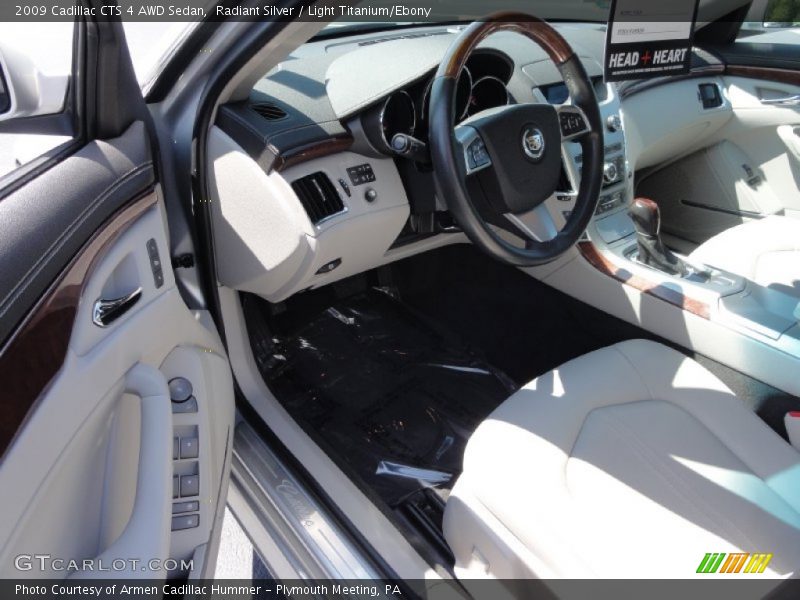 Radiant Silver / Light Titanium/Ebony 2009 Cadillac CTS 4 AWD Sedan