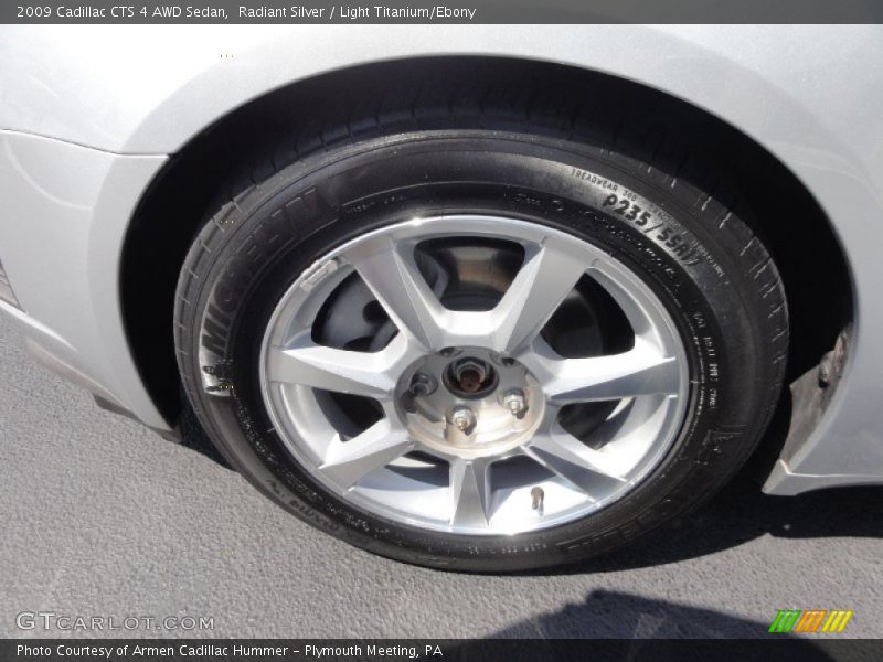 Radiant Silver / Light Titanium/Ebony 2009 Cadillac CTS 4 AWD Sedan