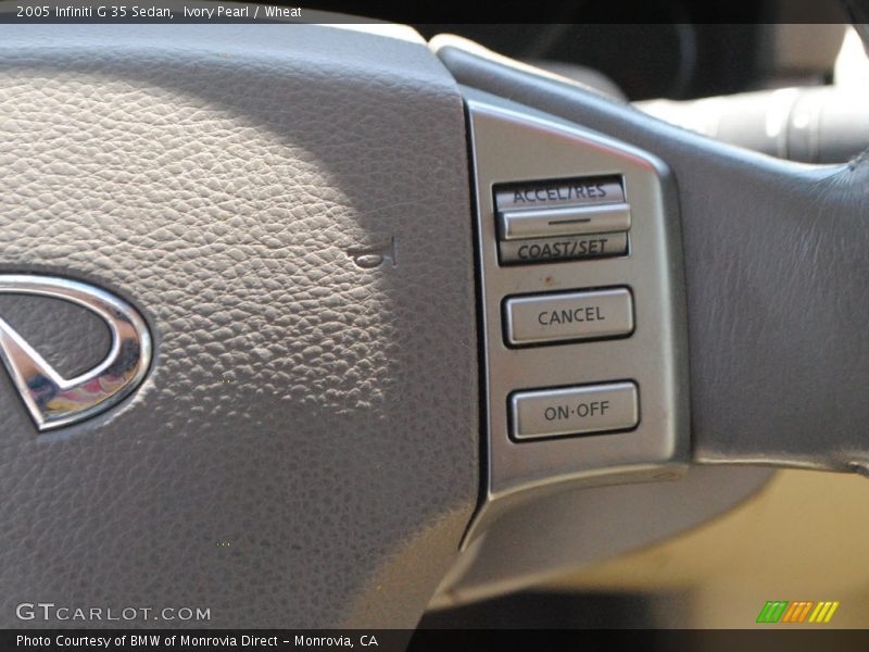 Ivory Pearl / Wheat 2005 Infiniti G 35 Sedan