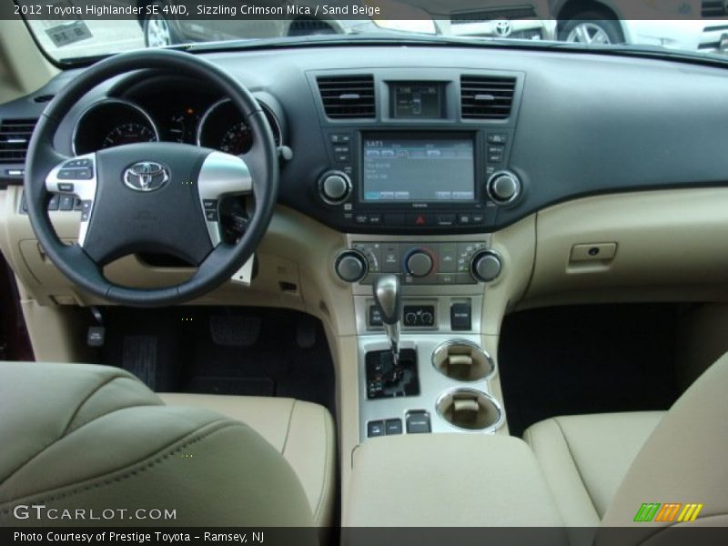 Dashboard of 2012 Highlander SE 4WD