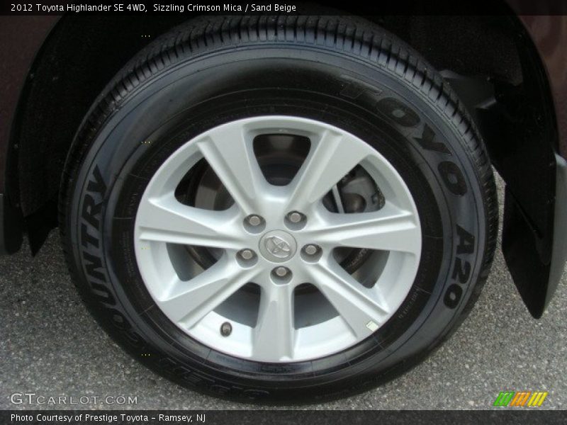 2012 Highlander SE 4WD Wheel