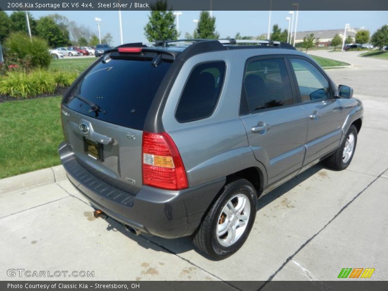 Steel Silver / Black 2006 Kia Sportage EX V6 4x4