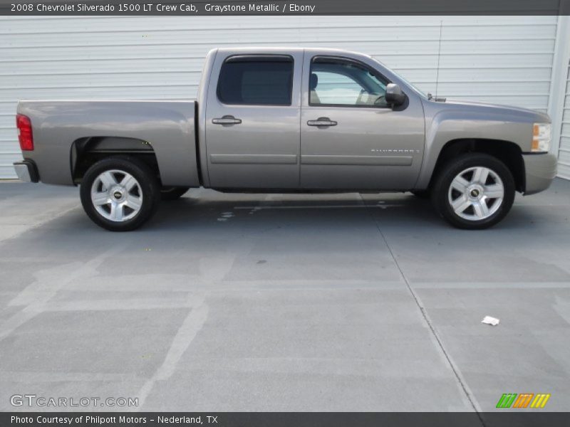 Graystone Metallic / Ebony 2008 Chevrolet Silverado 1500 LT Crew Cab