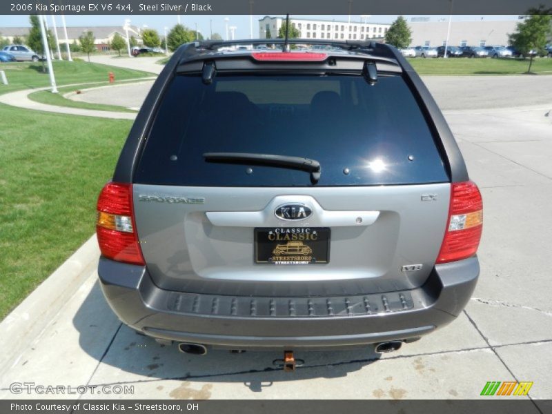 Steel Silver / Black 2006 Kia Sportage EX V6 4x4