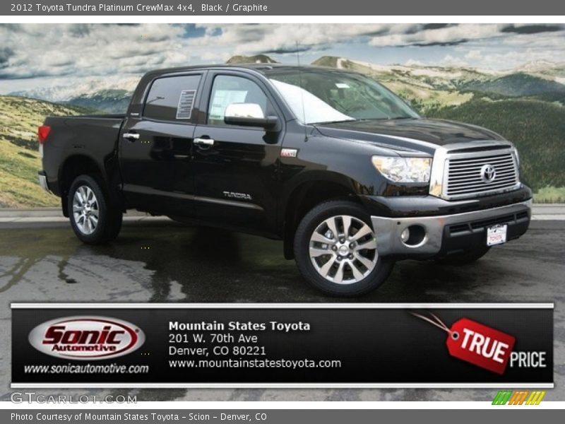 Black / Graphite 2012 Toyota Tundra Platinum CrewMax 4x4