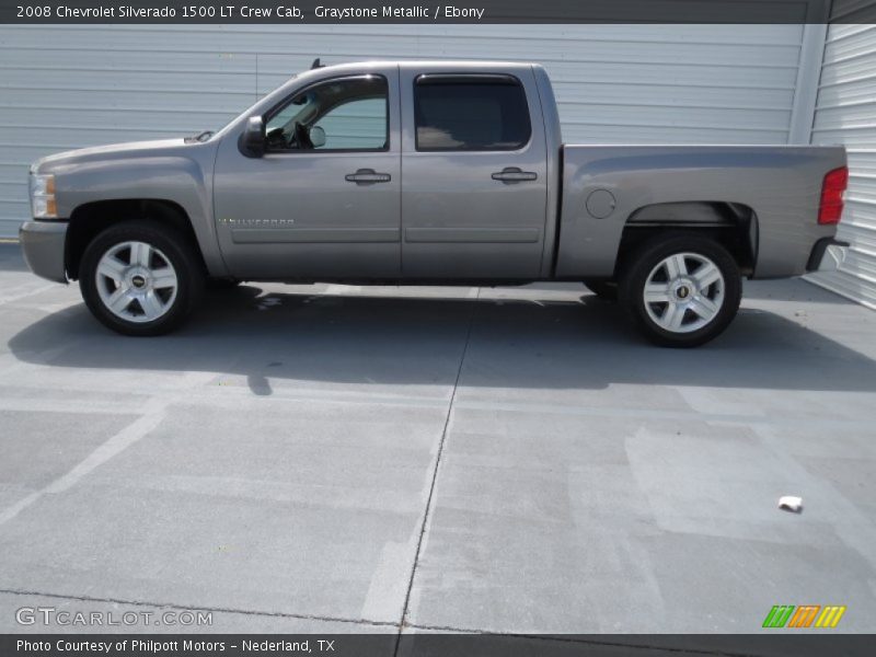 Graystone Metallic / Ebony 2008 Chevrolet Silverado 1500 LT Crew Cab