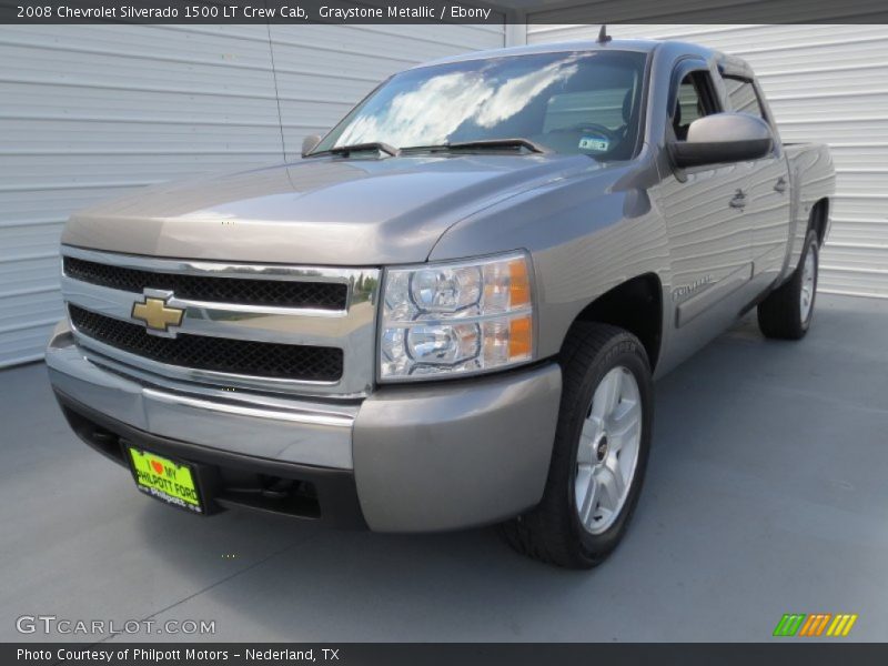 Graystone Metallic / Ebony 2008 Chevrolet Silverado 1500 LT Crew Cab