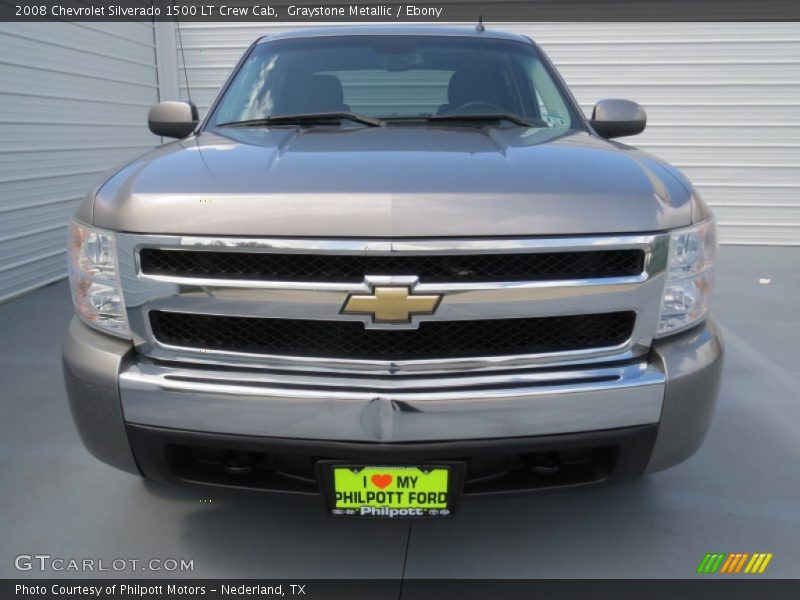 Graystone Metallic / Ebony 2008 Chevrolet Silverado 1500 LT Crew Cab
