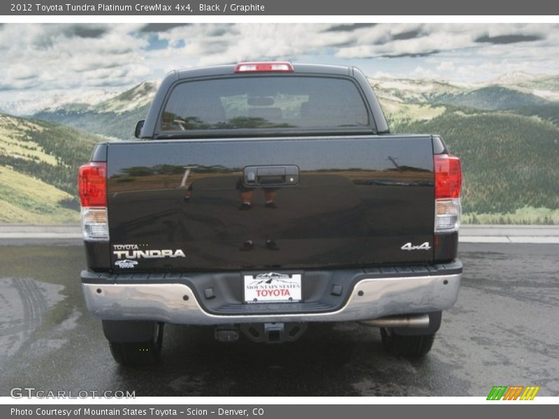 Black / Graphite 2012 Toyota Tundra Platinum CrewMax 4x4