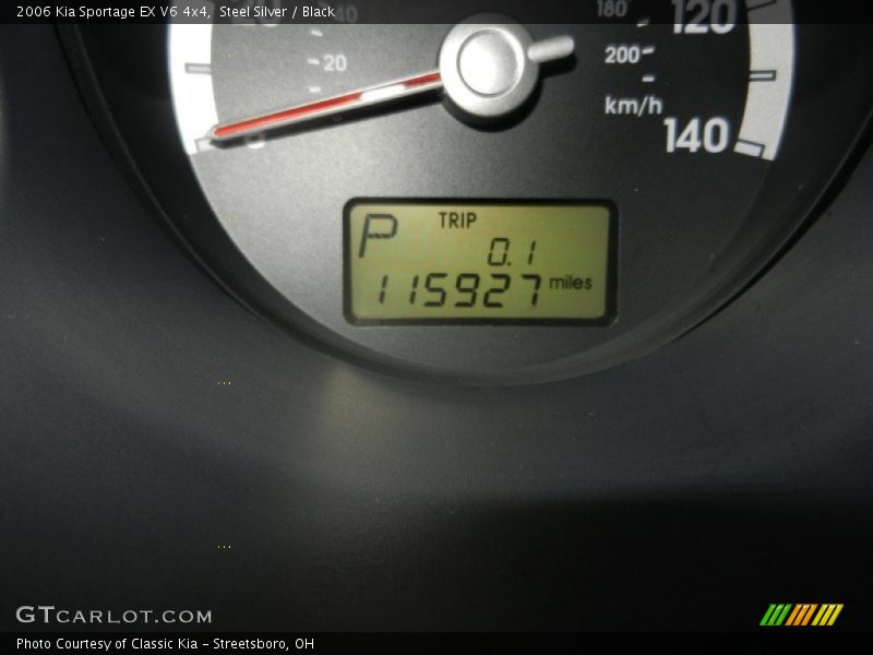 Steel Silver / Black 2006 Kia Sportage EX V6 4x4