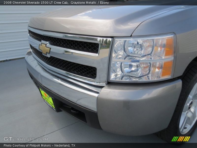Graystone Metallic / Ebony 2008 Chevrolet Silverado 1500 LT Crew Cab