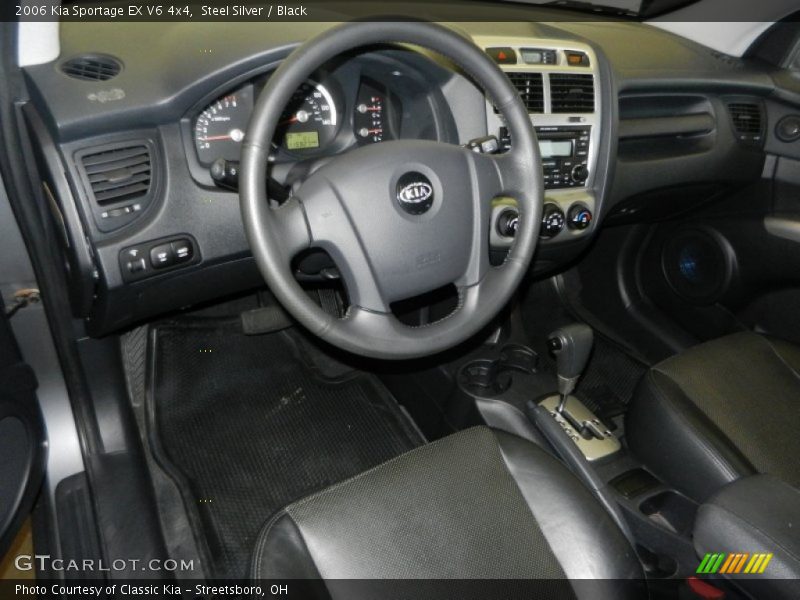Steel Silver / Black 2006 Kia Sportage EX V6 4x4