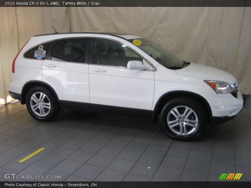 Taffeta White / Gray 2010 Honda CR-V EX-L AWD
